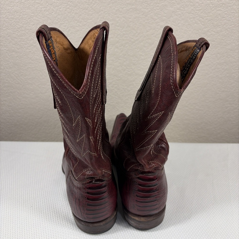 Botas San Crispin Guatemala Made Cowboy Boots Size 39 / Mens 6.5 - Picture 4 of 10